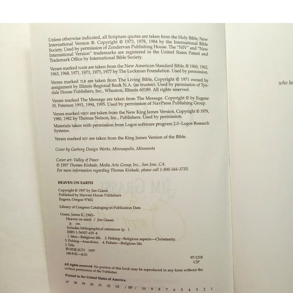Heaven on Earth Lifechanging Stories of Fishing and Faith J Grassi SIGNED Book - Picture 7 of 7